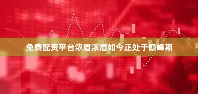 免费配资平台浓眉浓眉如今正处于巅峰期